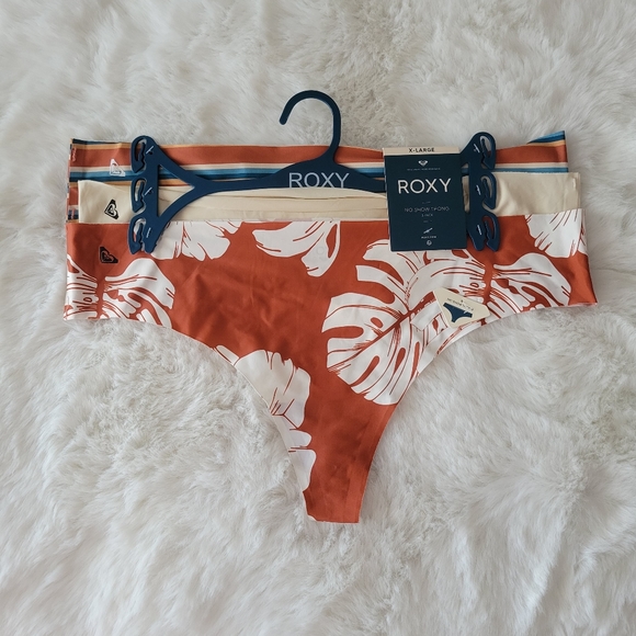 Roxy Other - ROXY BRAND NEW 3-PACK NO SHOW THONG SIZE XL